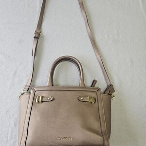 Liz Claiborne Rose Gold Leather Satchel with Strap